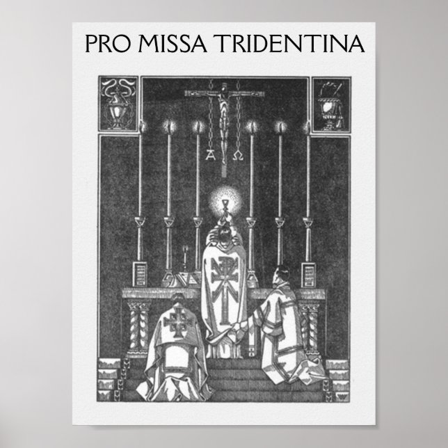 Pôster missa solemnis, PRO MISSA TRIDENTINA (Frente)