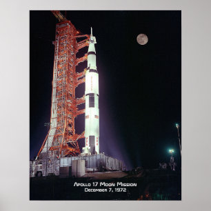 Poster Missão da Lua Apollo 17