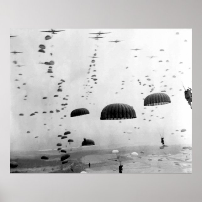 Poster Missão de bordo durante a pintura WW2 (Frente)