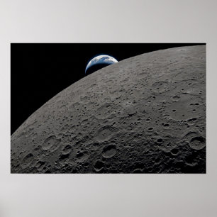 Poster Missão Lua Artemis Nave Espacial Orion Crepúsculo