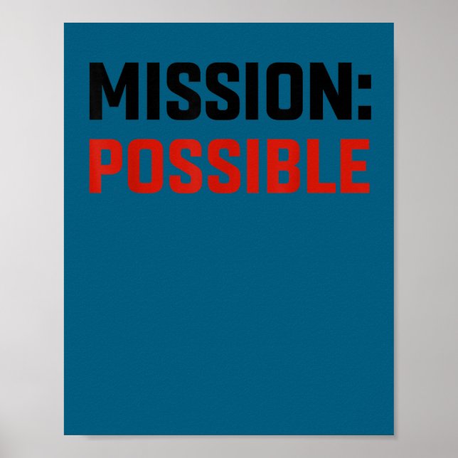 Poster Mission Ssible Motivational Insrational School  (Frente)