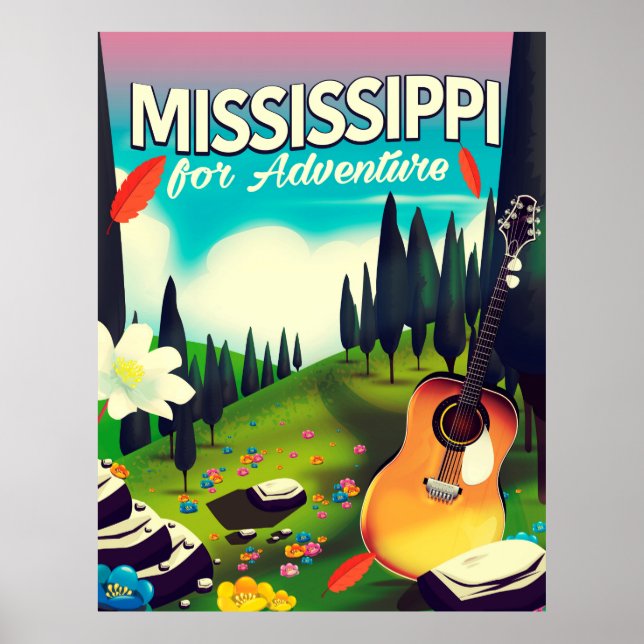 Poster Mississippi para a aventura (Frente)