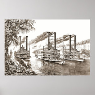 Pôster Mississippi patrocina 1866