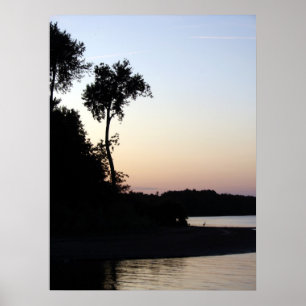 Pôster Mississippi River Sunset