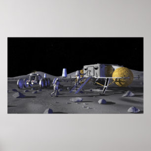 Pôster Missões futuras 3 da exploração do espaço