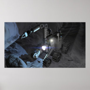 Poster Missões futuras 9 da exploração do espaço