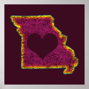 Poster missouri grunge love