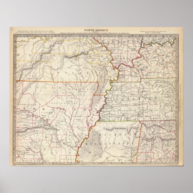 Poster Missouri, Ill, Ky, Tenn, Ala, Miss, Ark (Frente)