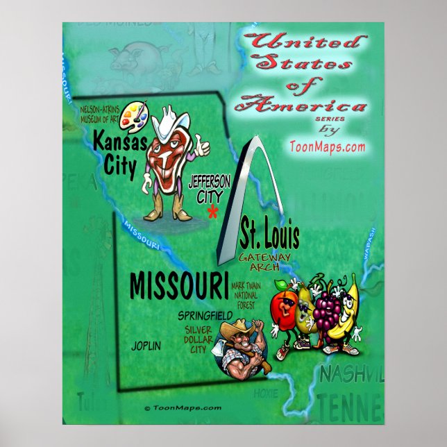 Poster Missouri USA (Frente)