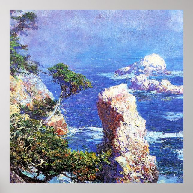 Poster Mist sobre Point Lobos, belas artes por Cara (Frente)