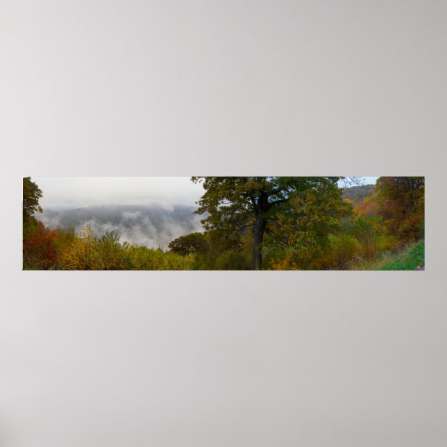 Poster Mist sobre Shenandoah National Park, Virginia (Frente)