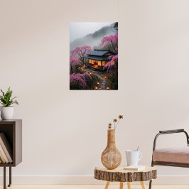 Poster Mister Mountain Teahouse - Arte de Muro Encantada