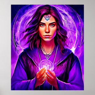 Poster Mística das fezes com Aura brilhante