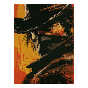 Pôster Mística Outlaw: Fiery Western Stare