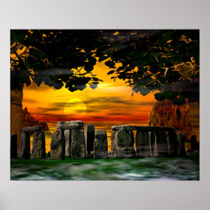 Poster Mística Stonehenge