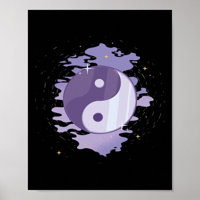 Poster Místico Yin Yang  (Frente)
