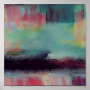 Poster Mistura abstrato de cor escura