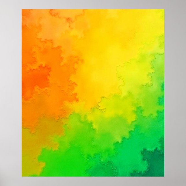 Poster Mistura de cores texturizada (Frente)