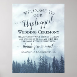 Poster Misty Blue Mountain Unplugged Ceremony