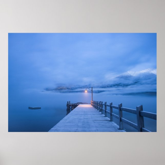 Poster Misty Blue Waters (Frente)