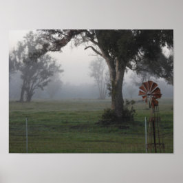 Poster Misty Countryside