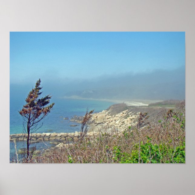 Pôster Misty Morning em Nobska Point - MÃES de Cape Cod (Frente)