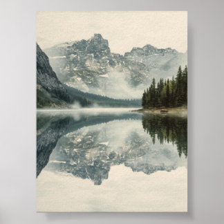 Poster Misty Mountain Lake