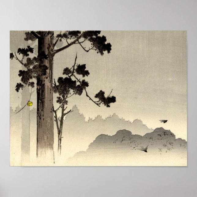 Pôster Misty Trees (Frente)