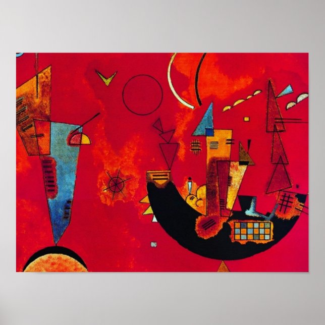 Poster Mit und Gegen, 1929 por Wassily Kandinsky (Frente)