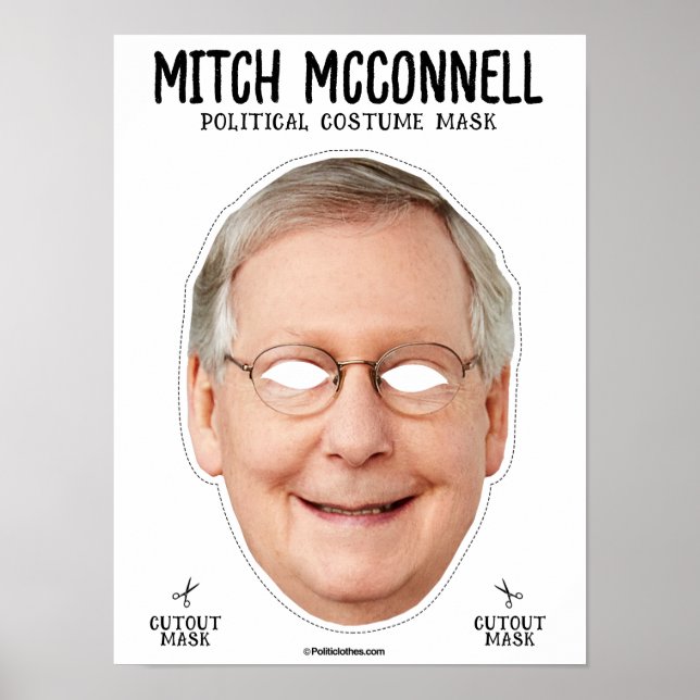 Poster Mitch Mcconnell Costume Mask (Frente)
