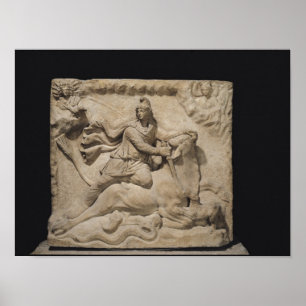 Poster Mithras que sacrifica a Bull, ò-ó século