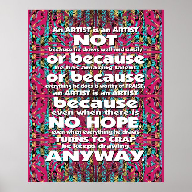 Poster Mitocôndrio-Pop Um Artista é... (Frente)