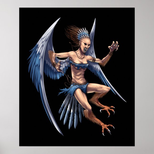 Poster Mitologia Grega Harpy (Frente)