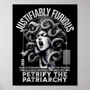 Poster Mitologia Grega Medusa, Razoavelmente Furiosa, Fem
