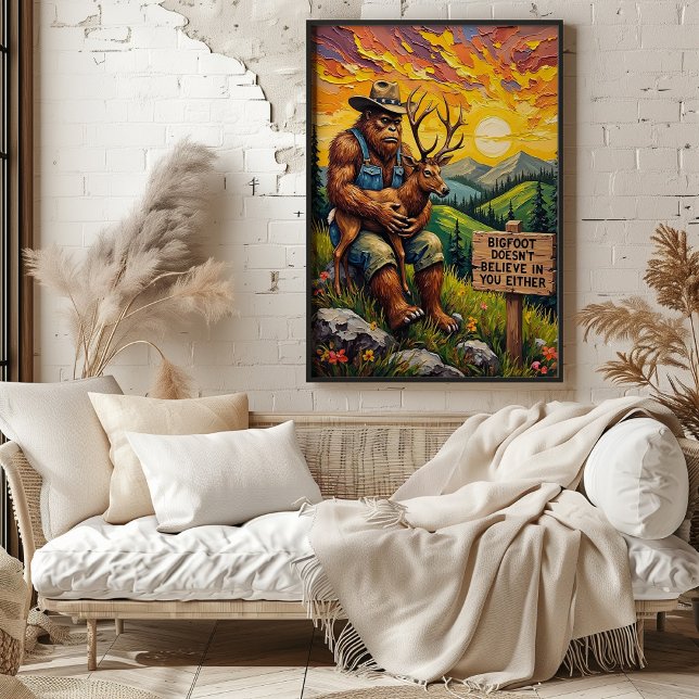 Poster Mitos das Montanhas: Abraço Gentil do Pé Grande (Criador carregado)