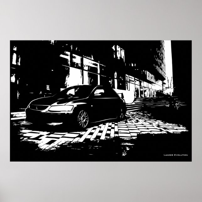Pôster Mitsubishi EVO 9 (Frente)