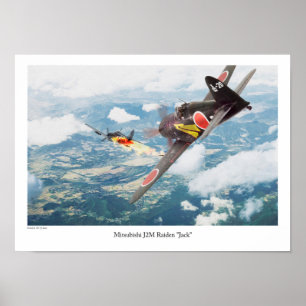 Pôster Mitsubishi J2M Raiden "Jack"