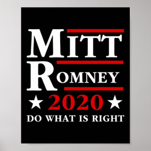 Poster Mitt Romney Faça O Que É Certo Anti Trump Republic