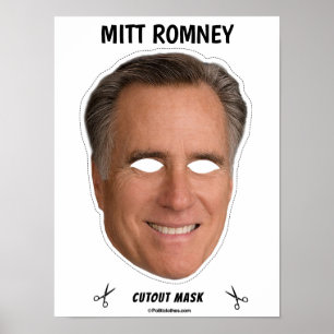 Poster MITT ROMNEY Halloween Mask