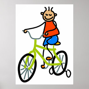Pôster Miúdo da bicicleta