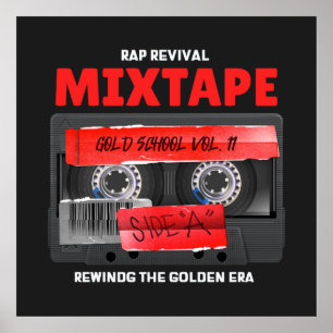 Poster Mixtape rap Revival Era Ouro