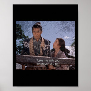 Poster Miyamoto Musashi Otsu - Ponte Samurai Trilogy Sce