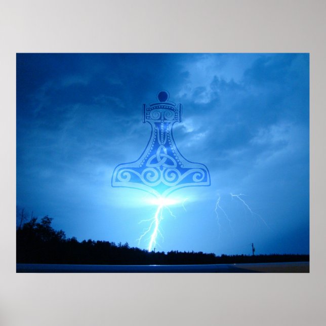 Pôster Mjolnir Strikes (Frente)