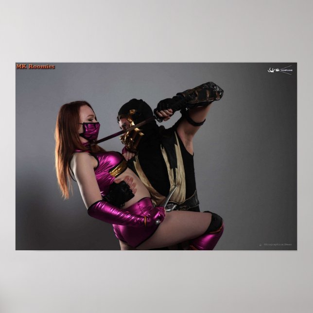 Poster MK Roomies Scorpion X Mileena (Frente)