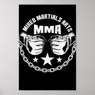 Poster MMA de artes marciais mistas