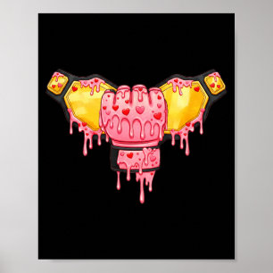 Poster MMA Dia dos Namorados Sorvete Coração Gotejante Me