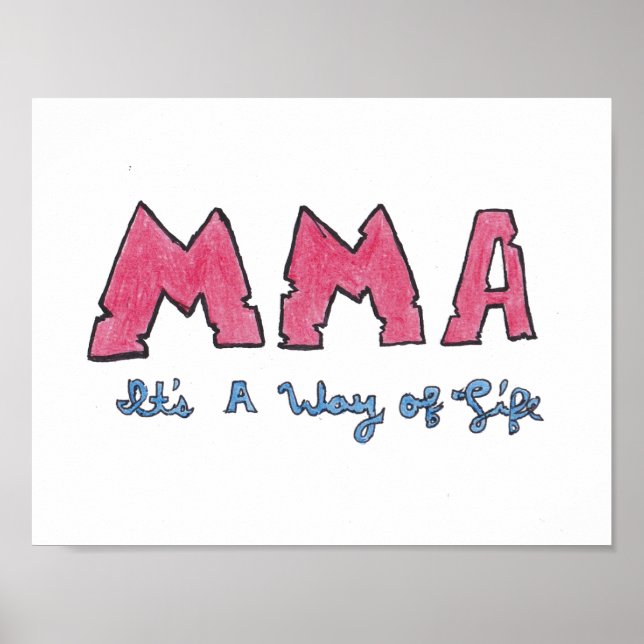 Poster MMA É um modo de vida (Frente)