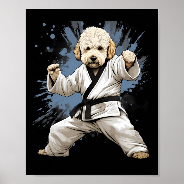 Poster Mma Goldendoodle Cog Karate (Frente)