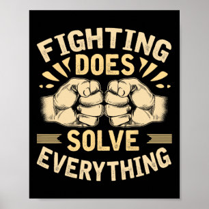 Poster Mma Jiu Jitsu Boxer Mista Artes Marciais Mistas Lu
