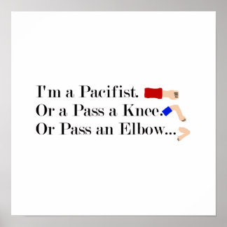 Pôster MMA Pacifist Humor Design